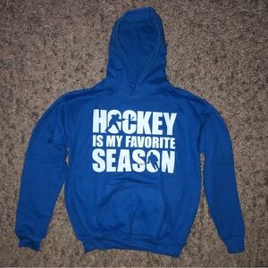 ChalkTalk Sports Hockey Is My Favorite Season Hoodie, Size Youth Large, New